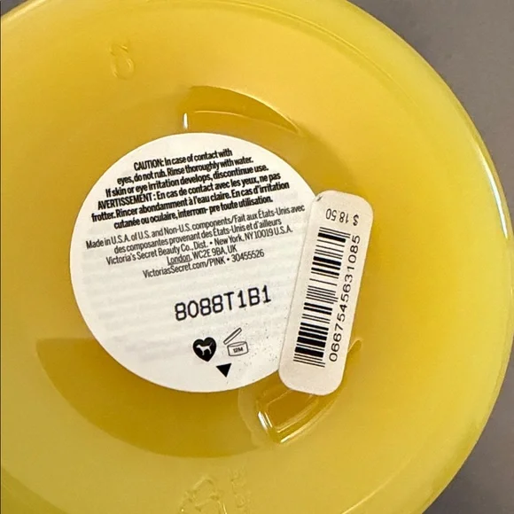 PINK Victoria's Secret Scrub Down Coconut Oil Body Scrub - Yellow and Pink - Picture 3 of 3